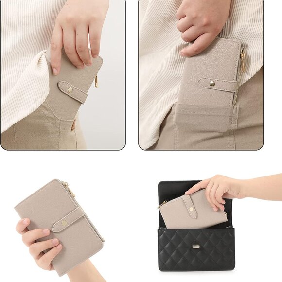Passport Holder Cover, PU Leather Travel Wallet Case with RFID Blocking, Travel - Picture 6 of 7